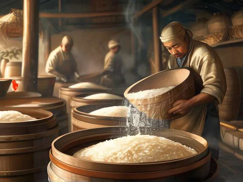 米香型白酒传统酿造工艺现场展示