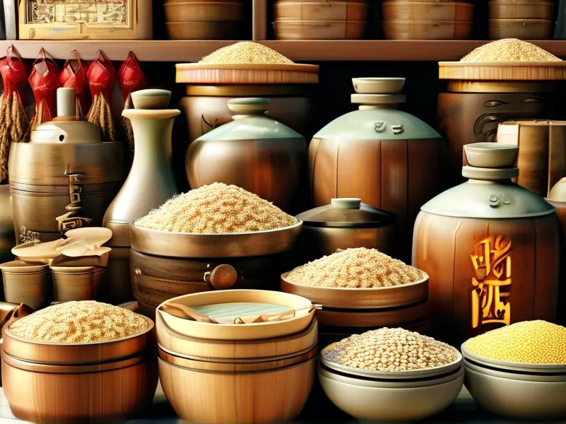 传统粮食酒酿造工艺展示