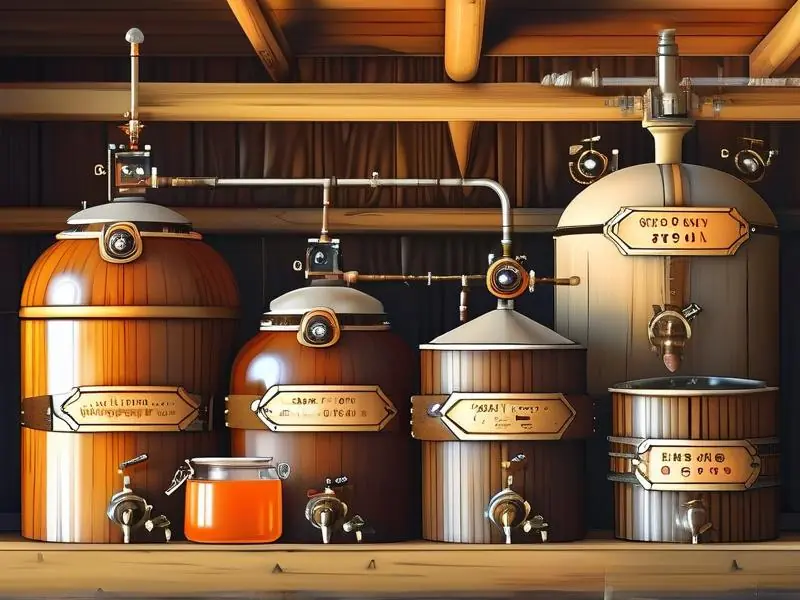 酿酒的基本工艺流程示意图