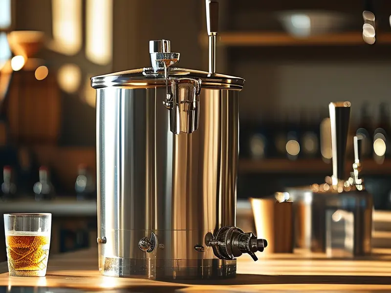 不锈钢酿酒设备与成品酒展示