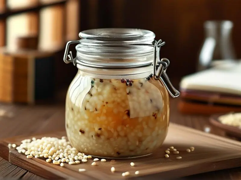 米酒发酵过程实拍图展示酿酒不同阶段状态