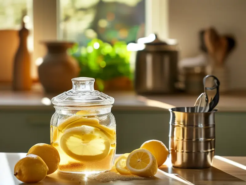 柠檬果酒制作材料准备过程