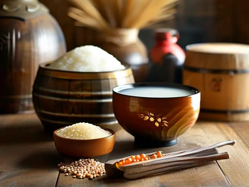 香甜可口的糯米酒糟制作过程