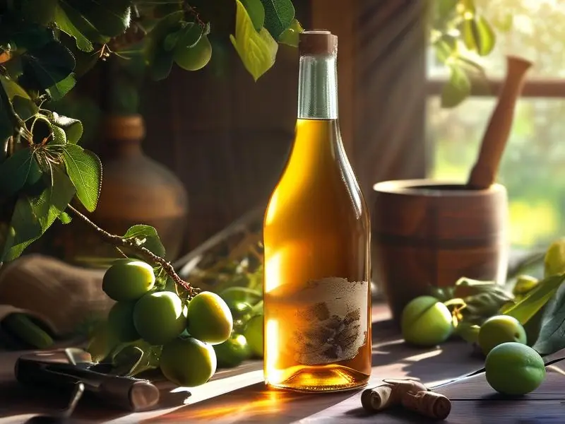 家庭自制青梅酒成品展示