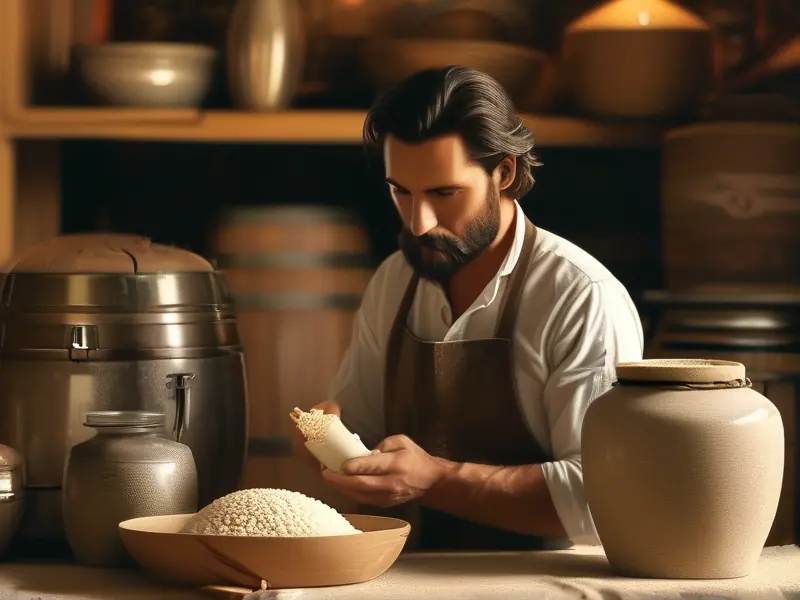 甜酒制作过程实拍