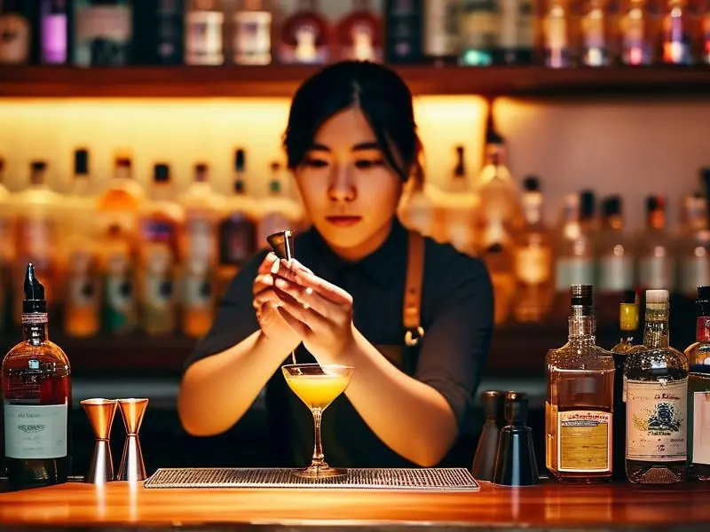 沈阳专业调酒师现场演示调酒技巧