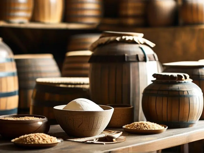 甜酒曲制作过程实拍图