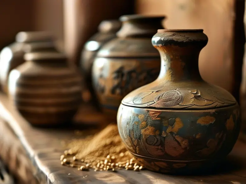 传统屠苏酒药材浸泡过程实拍