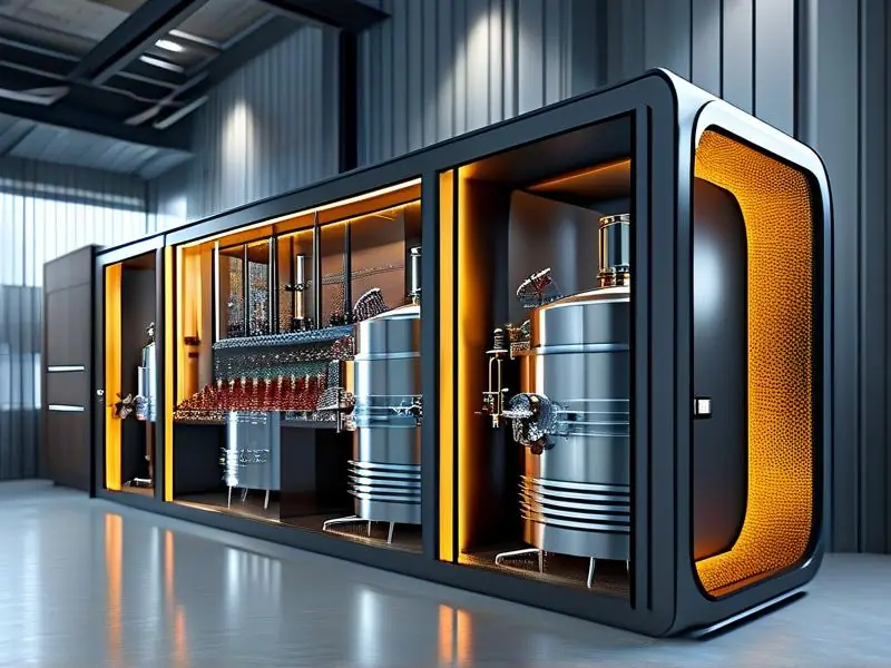 现代化酿酒设备展示