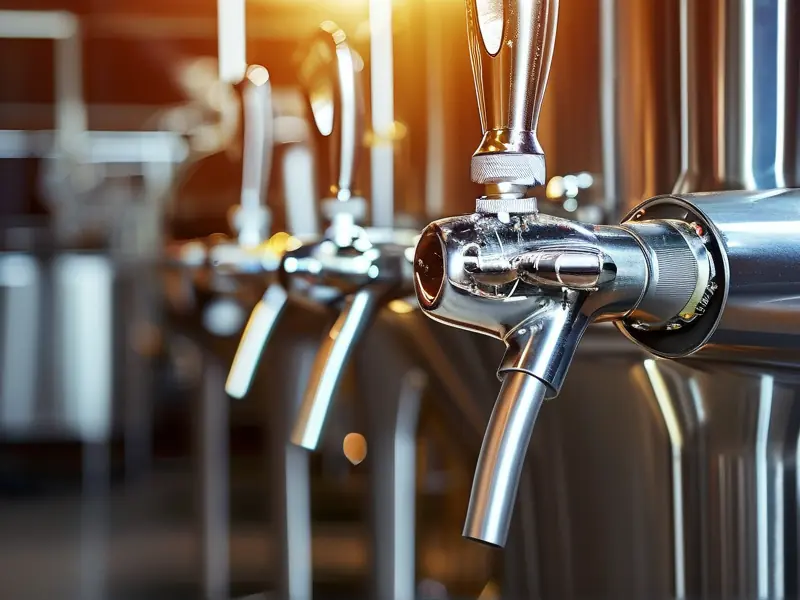 鲜啤酒酿造设备展示