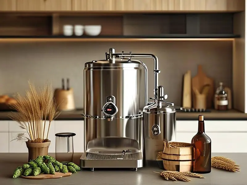 小型家庭酿酒设备在厨房中的实际使用场景