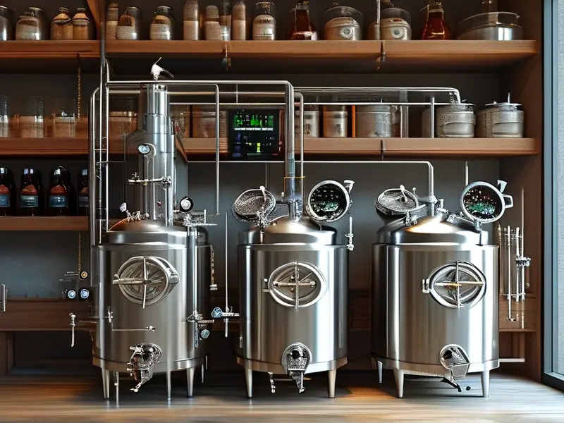 小型啤酒酿造设备实景展示
