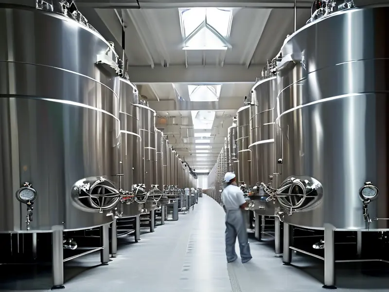 液态法白酒生产工艺现场图