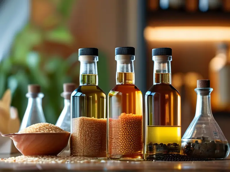 不同粮食与自制白酒对比展示图