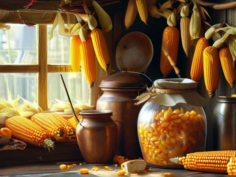 家庭自制玉米酒发酵过程实景