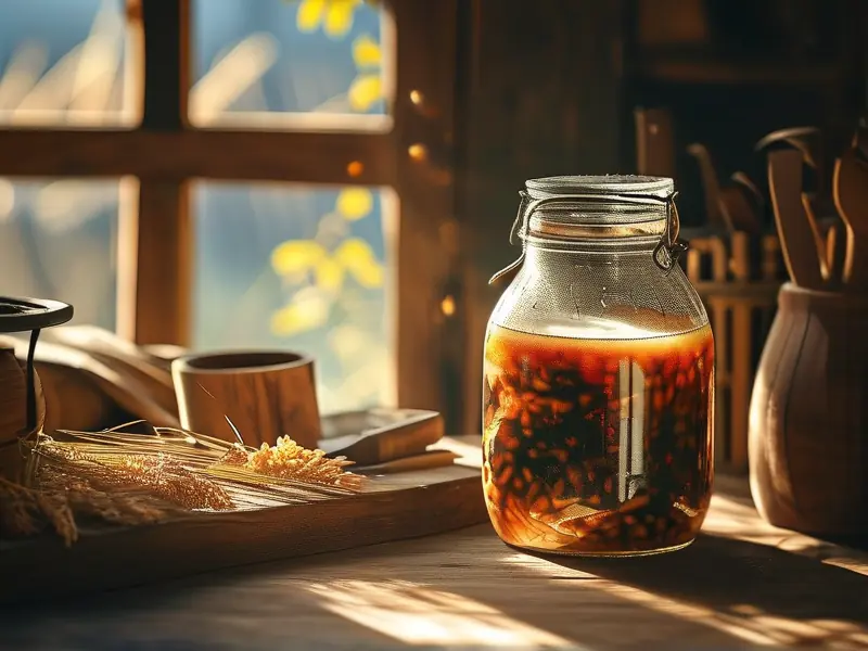 家庭自酿白酒发酵过程实拍图