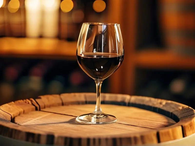 家庭自酿葡萄酒在橡木桶中陈酿过程实拍