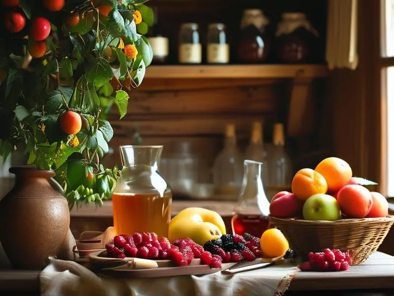 果酒制作视频教程中的酿酒师正在准备材料