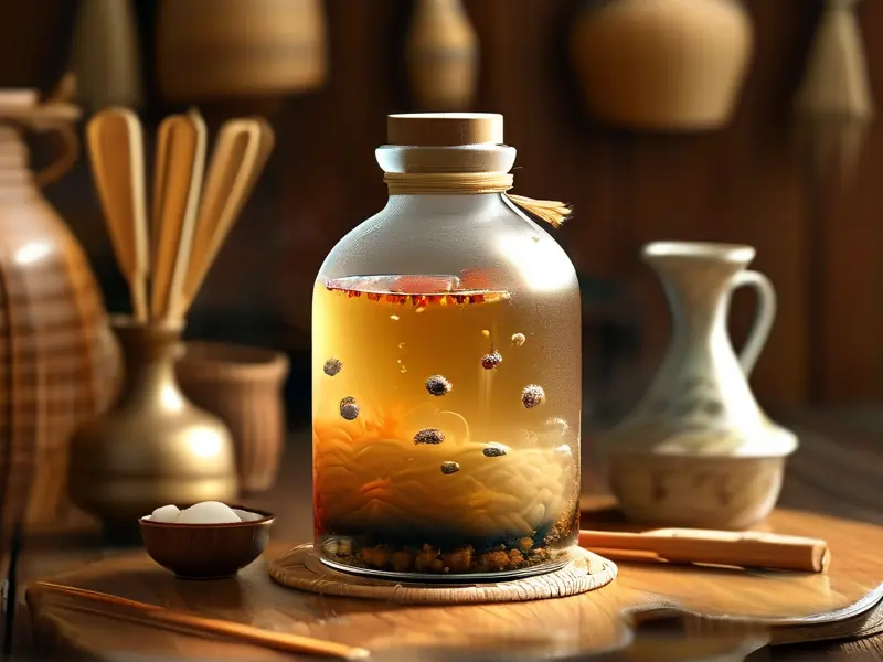 家庭甜酒发酵过程实拍图