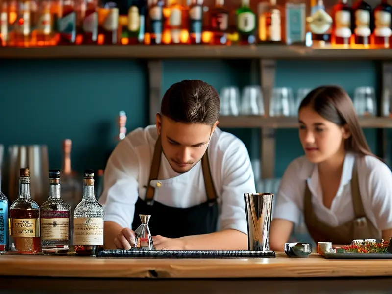 无锡调酒培训课堂实景