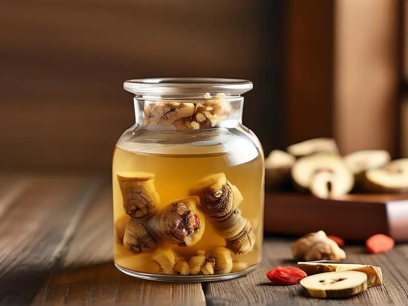 传统方法泡制的巴戟天酒展示图