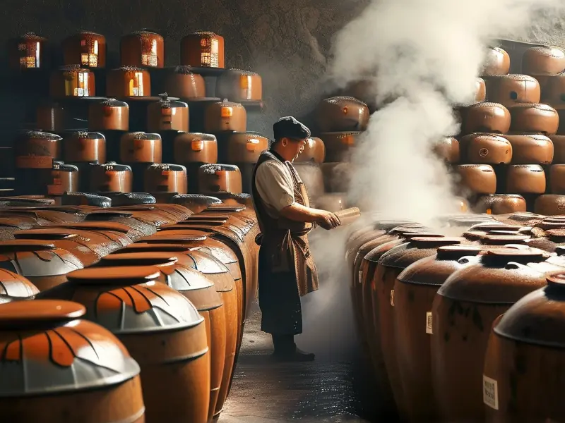 传统白酒酿造工艺流程展示