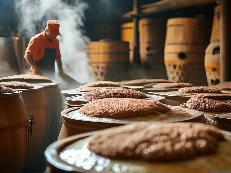 传统白酒发酵工艺现场展示
