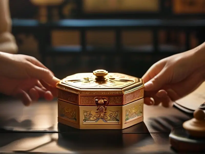 白酒盒子开启步骤详细图解