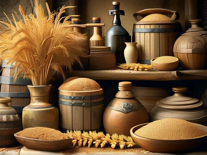 白酒酿造原料展示