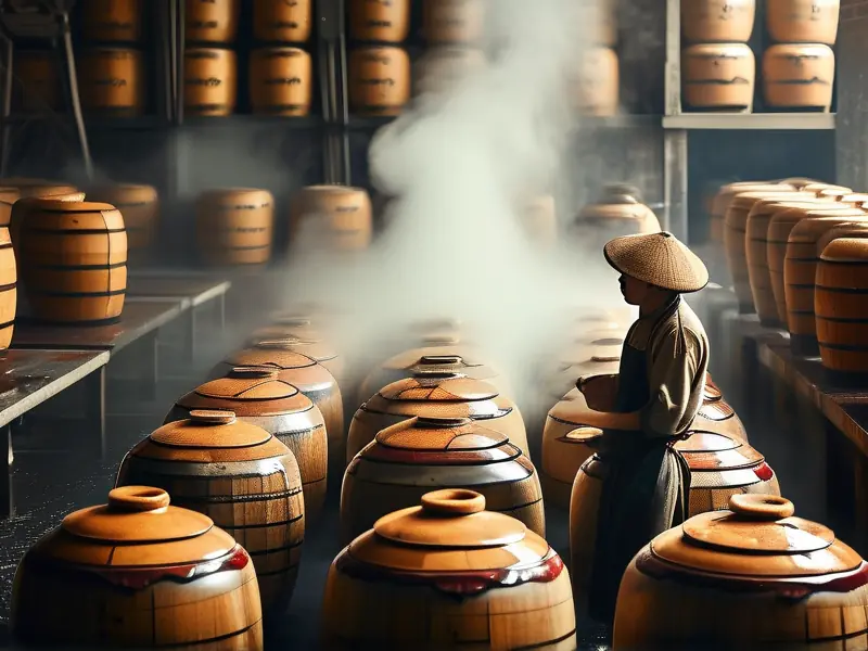 传统白酒酿造过程实景展示