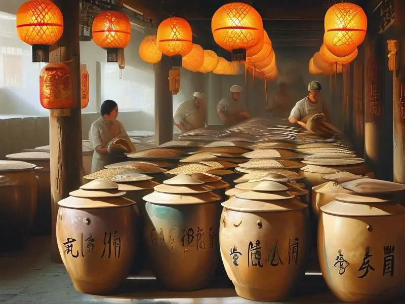 传统白酒酿酒过程展示