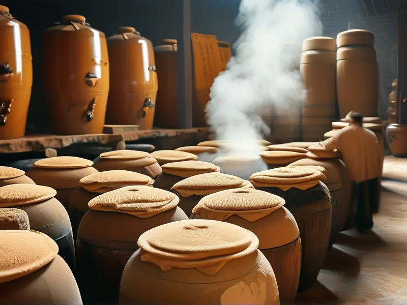 传统白酒酿造工艺流程实拍图