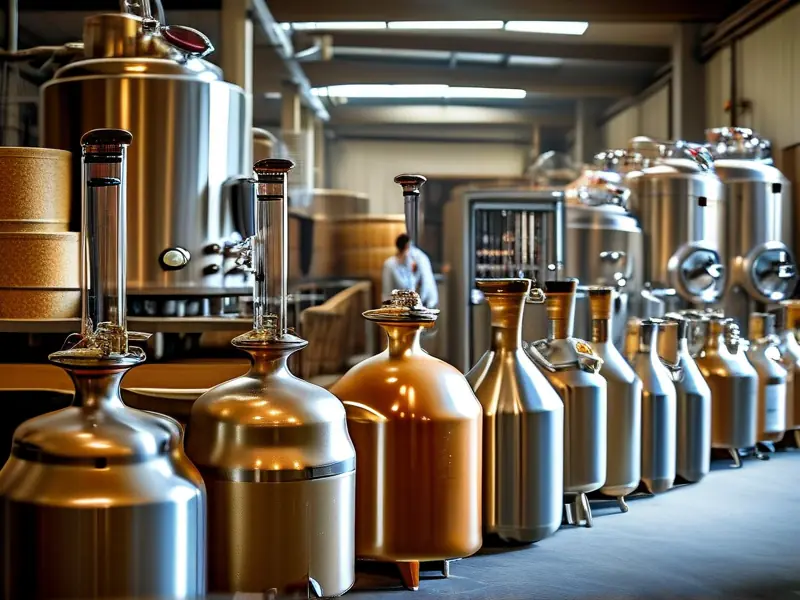 白酒酿酒设备展示及操作场景