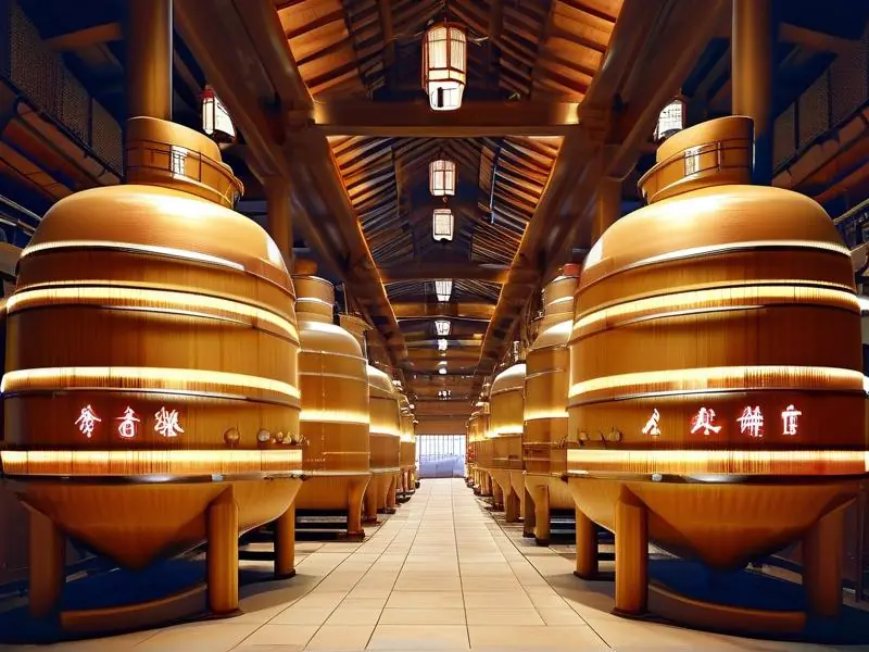 白酒酿造车间内部实景展示