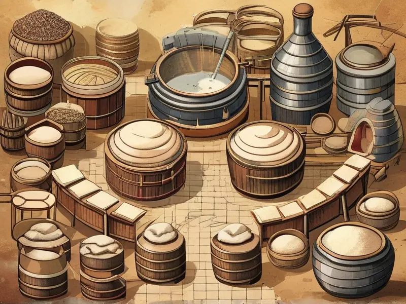 白酒酿造工艺流程图解示意图