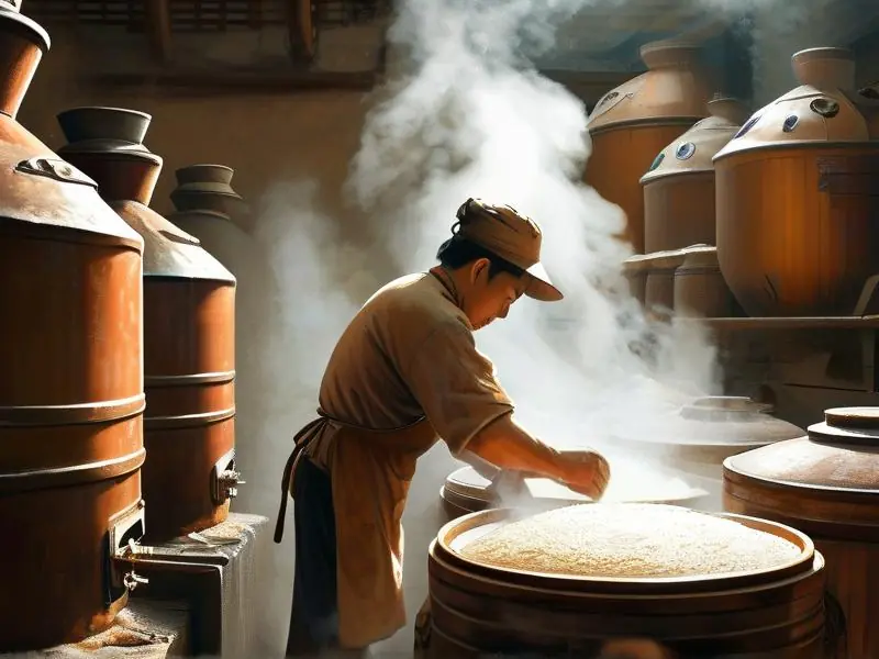 传统白酒酿造工艺现场实拍