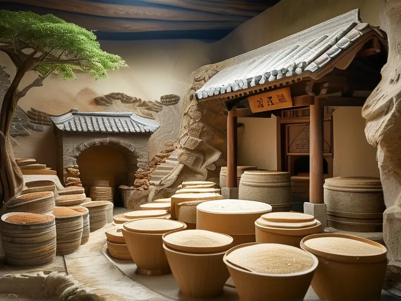 传统手工白酒曲制作过程实拍图