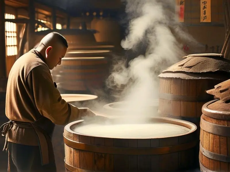 传统白酒酿造过程实拍:发酵与蒸馏关键步骤