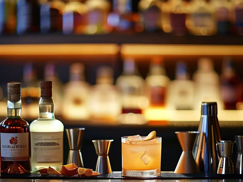 专业调酒师演示白酒调酒技术