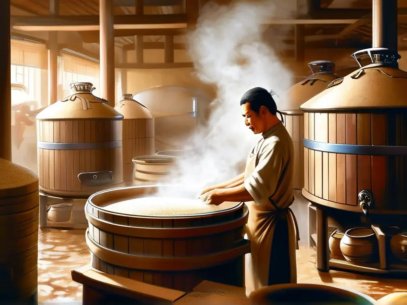 白酒酿造过程展示