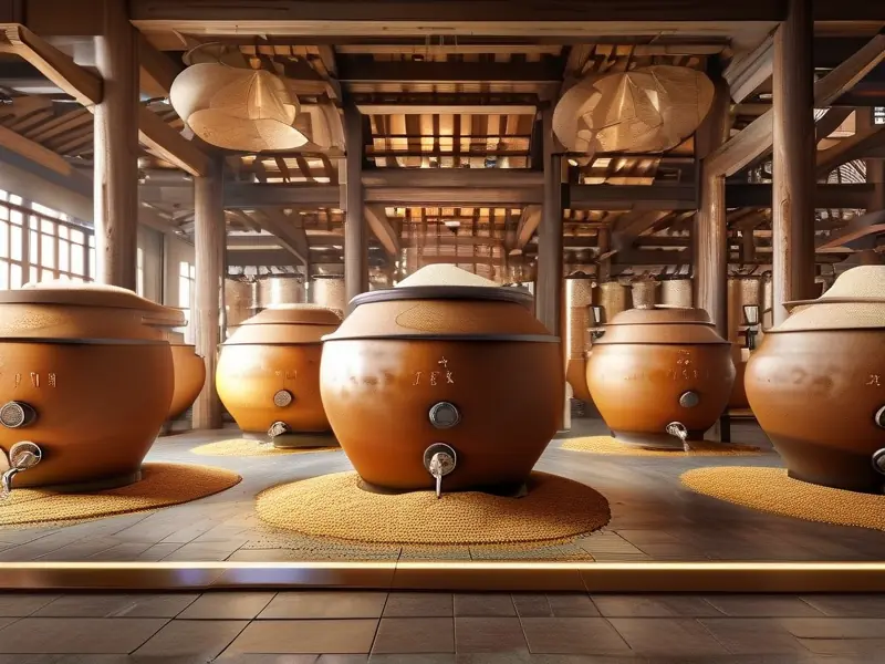 传统固态发酵白酒工艺现场展示