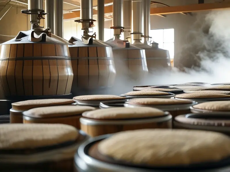 白酒固态发酵车间实景展示