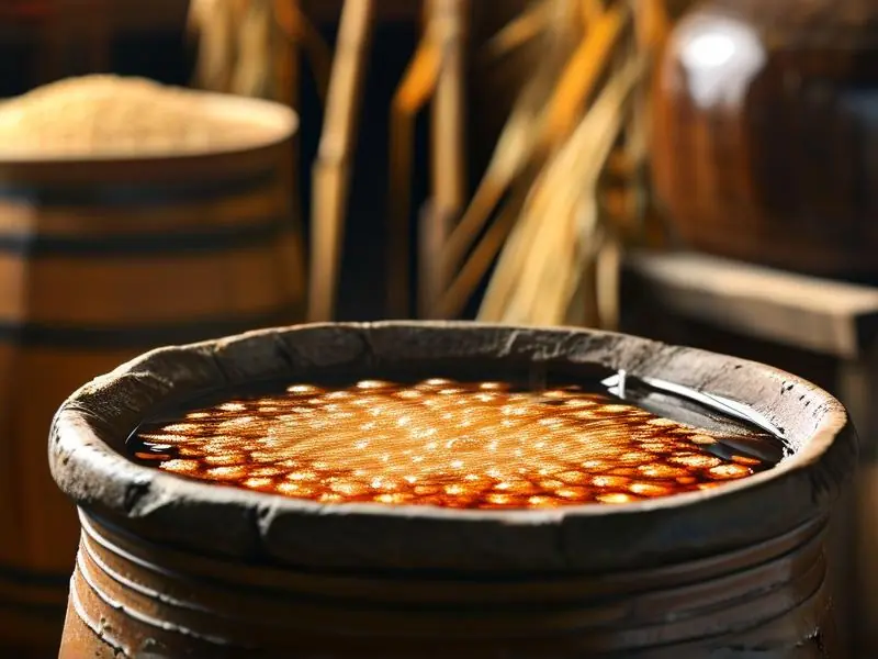 白酒传统发酵过程实拍图展示酒醅状态