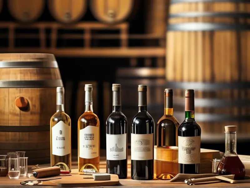 酿酒师勾兑白酒的过程