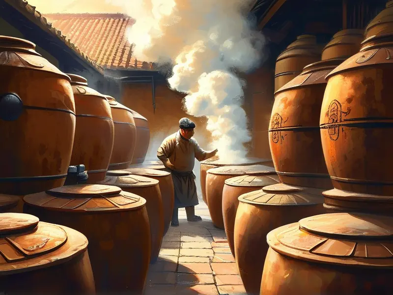 传统白酒酿造工艺流程实拍图