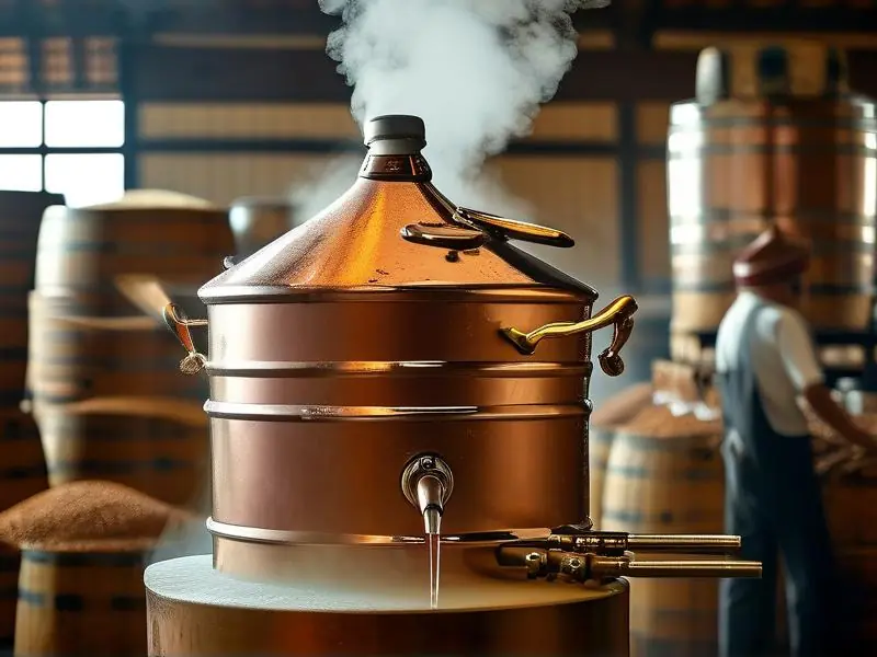 传统白酒蒸馏工艺流程现场操作图