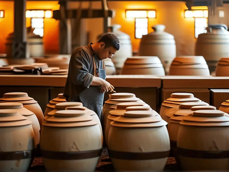 白酒传统酿造工艺现场展示