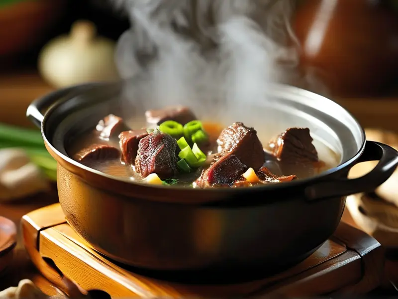 白酒煮牛肉成品图
