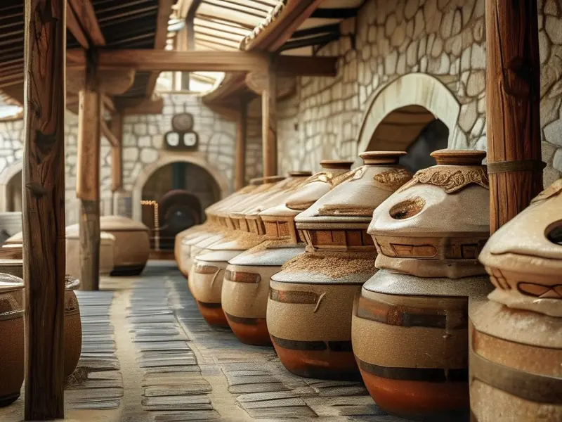 巴特罕白酒传统酿造工艺展示