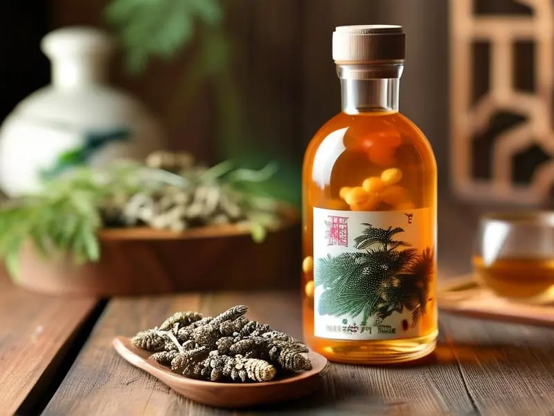 北虫草泡酒成品展示